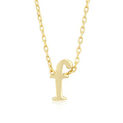 Alexia 14k Gold Pendant F Initial Necklace