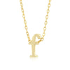 Alexia 14k Gold Pendant F Initial Necklace