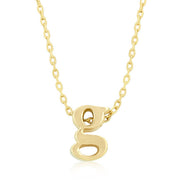 Alexia 14k Gold Pendant G Initial Necklace