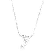 Pave Initial Y Pendant