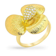 Rochelle 14k Gold Floral Cocktail Ring