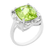 Marquise Framed Apple Green Ring