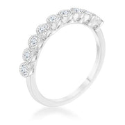Bea 0.27ct CZ Rhodium Delicate Band