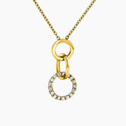 Beth 1.7ct CZ 14k Gold Classic Pendant Necklace