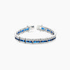 Nora 51ct Sapphire CZ White Gold Rhodium Statement Tennis Bracelet