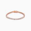 5.75ct Rose Goldtone Cubic Zirconia Tennis Bracelet