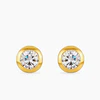 Kerry 2ct CZ 14k Gold Stud Earrings