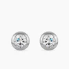 Kerry 2ct CZ White Gold Rhodium Stud Earrings