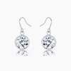 Calista Bezel Solitaire Drop Earrings