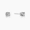 6mm New Sterling Round Cut Cubic Zirconia Studs Silver
