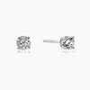 7mm New Sterling Round Cut Cubic Zirconia Studs Silver