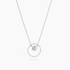 Sterling Silver Floating CZ Necklace