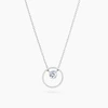 Sterling Silver Floating CZ Necklace