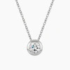 Solitaire Bezel Cubic Zirconia Pendant