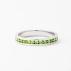 Tessa Peridot Crystal Eternity Band