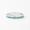 Tessa Aqua Crystal Eternity Band