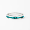 Tessa Turquoise Crystal Eternity Band