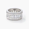 Avril 8.8ct CZ White Gold Rhodium Eternity Band