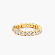 Caroline 4.1ct CZ 14k Gold Classic Eternity Band