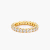 Grace 4.1ct CZ 14k Gold Classic Eternity Band