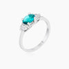 Mariah 1.2ct CZ Rhodium Aqua Simple Classic Ring