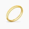 2 mm IPG Gold Stainless Steel Wedding Band