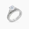 Sydney 3.5ct CZ White Gold Rhodium Engagement Ring Set