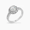 Emmelina 2.5ct CZ White Gold Rhodium Floral Ring