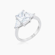 Cara Classic 4.5ct CZ White Gold Rhodium Engagement Ring