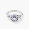 2.95ct. Captivating Grey CZ Engagement Ring