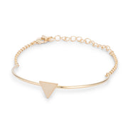 Gold Simple Triangle Bracelet
