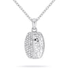 Polina Clear Crystal White Gold Rhodium Necklace