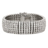 Elaina 42ct CZ White Gold Rhodium Classic Bracelet