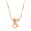 Alexia Rose Gold Pendant G Initial Necklace