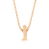Alexia Rose Gold Pendant I Initial Necklace
