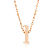 Alexia Rose Gold Pendant L Initial Necklace