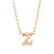 Alexia Rose Gold Pendant Z Initial Necklace