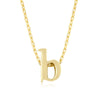Alexia 14k Gold Pendant B Initial Necklace