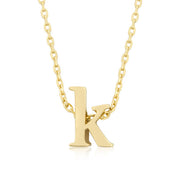 Alexia 14k Gold Pendant K Initial Necklace