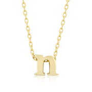 Alexia 14k Gold Pendant N Initial Necklace