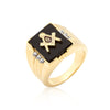 Gold Tone Men's Masonic Ring