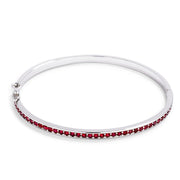 Red CZ Bangle Bracelet