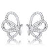 .45 Ct Cubic Zirconia Butterfly Stud Earrings