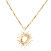 Goldtone Sunburst Necklace