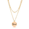 Delicate 18k Gold Plated "Blessed" Necklace