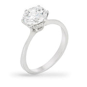 Gwenyth 2ct CZ Sterling Silver Engagement Ring