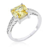 Penelope 2.1ct Jonquil CZ White Gold Rhodium Ring
