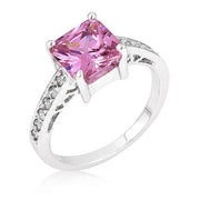 Penelope 2.1ct Pink CZ Sterling Silver Ring