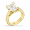 Faye 3ct CZ 14k Gold Classic Ring