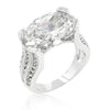 Oval Triplet Cubic Zirconia Ring